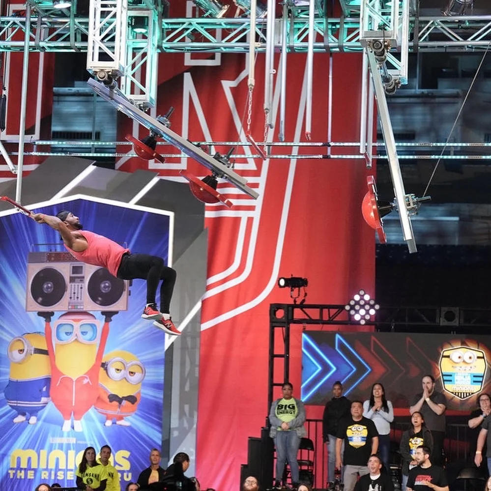 Emmanuel Aouad on the American Ninja Warrior course.